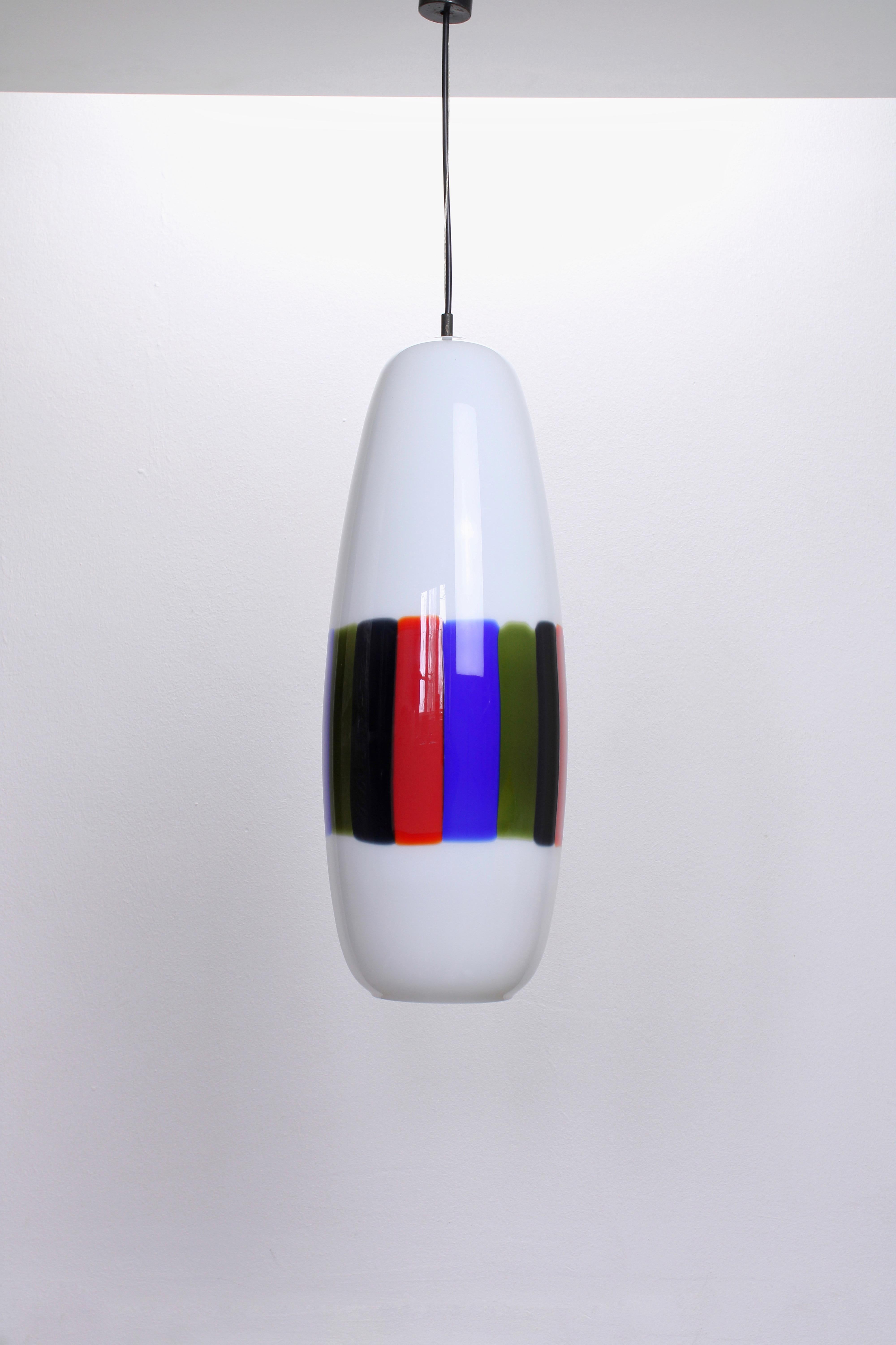 L143 pendant lamp by Alessandro Pianon for Vistosi, 1960s In Good Condition For Sale In UTRECHT, NL