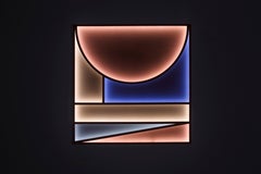 L2 Handcrafted Geometric LED UV Printed Acrylic Lighting Sculpture by Paul Sende