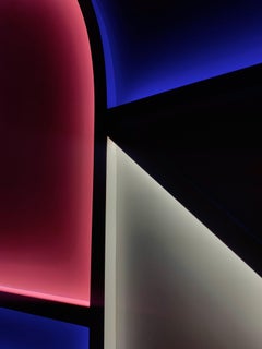 L3 Handcrafted Geometric UV Printed Acrylic LED Lighting Sculpture by Paul Sende