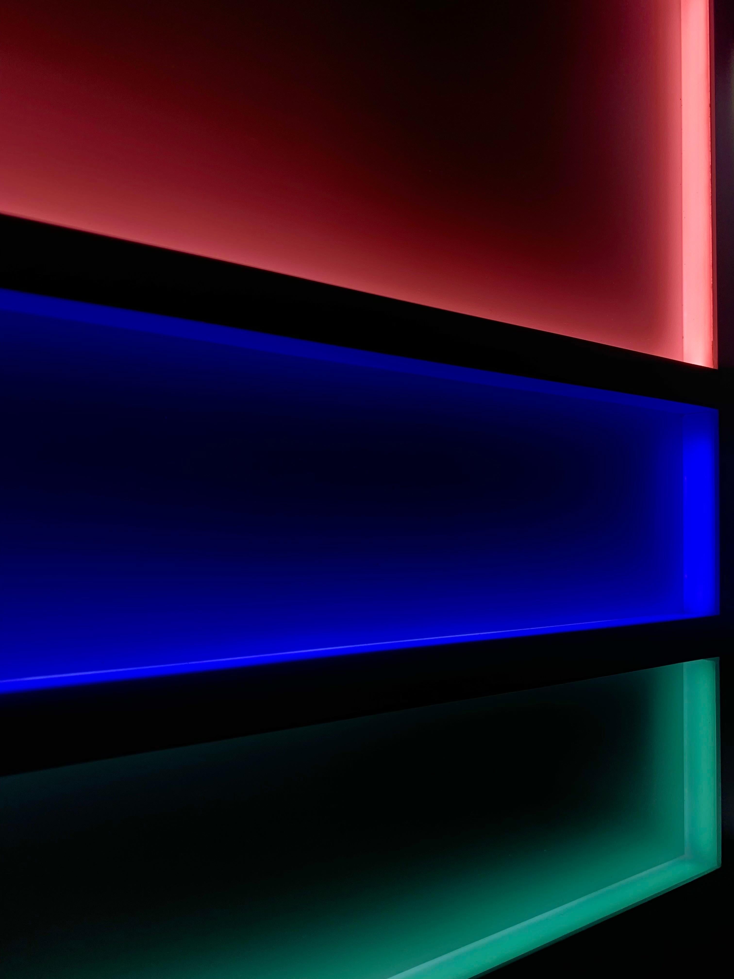 L3 Scultura geometrica artigianale a LED in acrilico stampato a raggi UV di Paul Sende In condizioni Nuovo in vendita a New York, NY