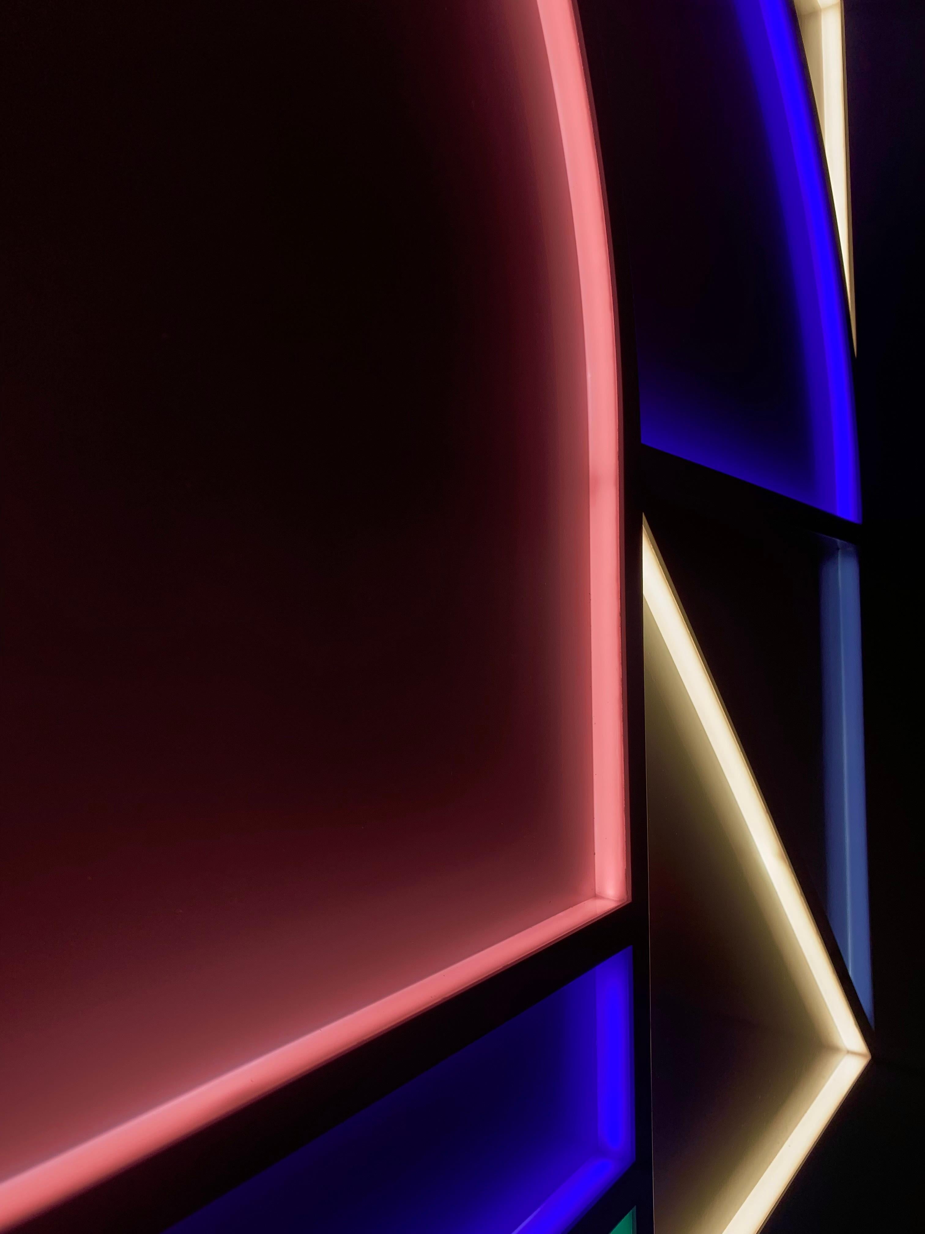 Aluminium Sculpture de luminaires géométriques L3 fabriquée à la main par Paul Sende en vente
