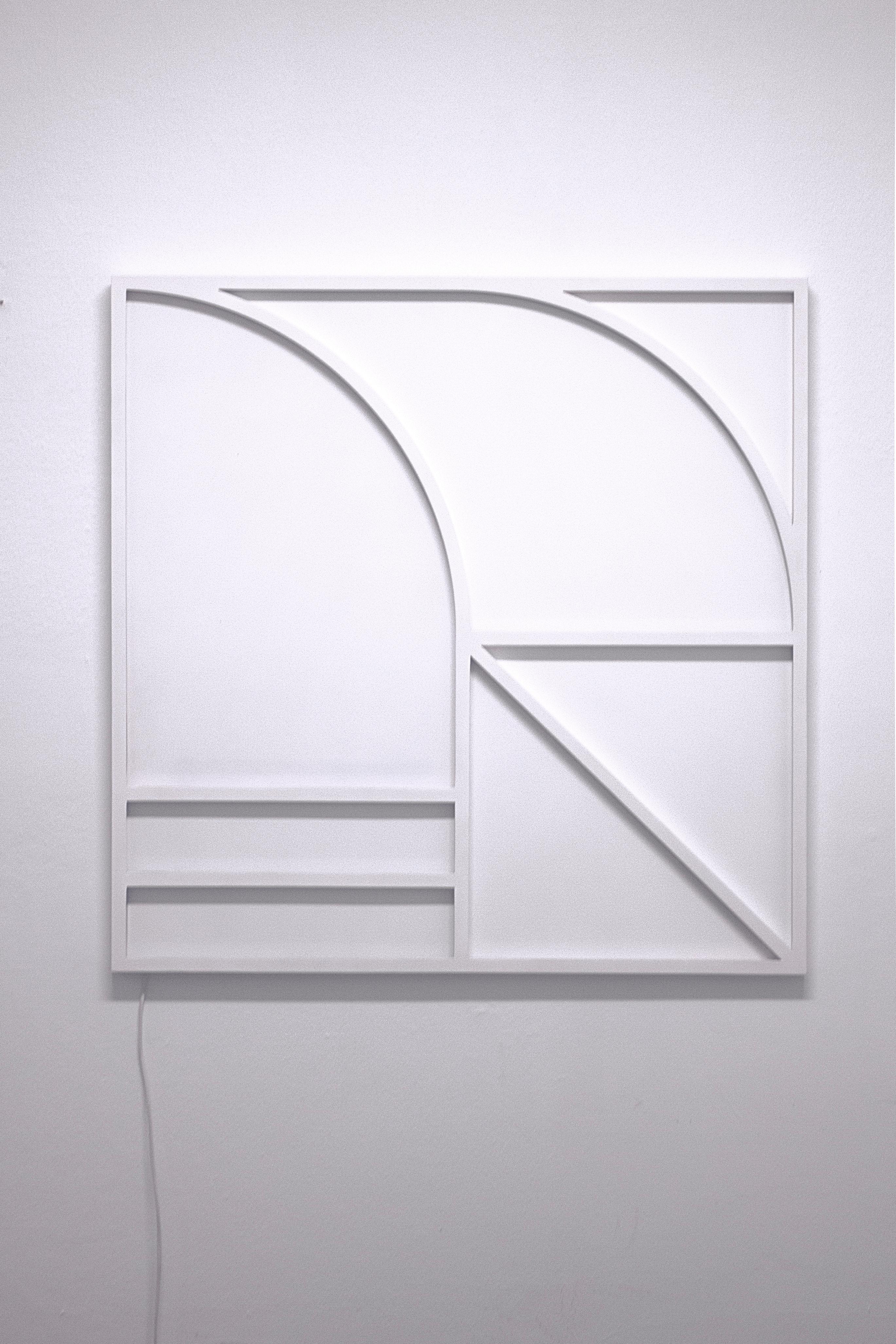Sculpture de luminaires géométriques L3 fabriquée à la main par Paul Sende en vente 5