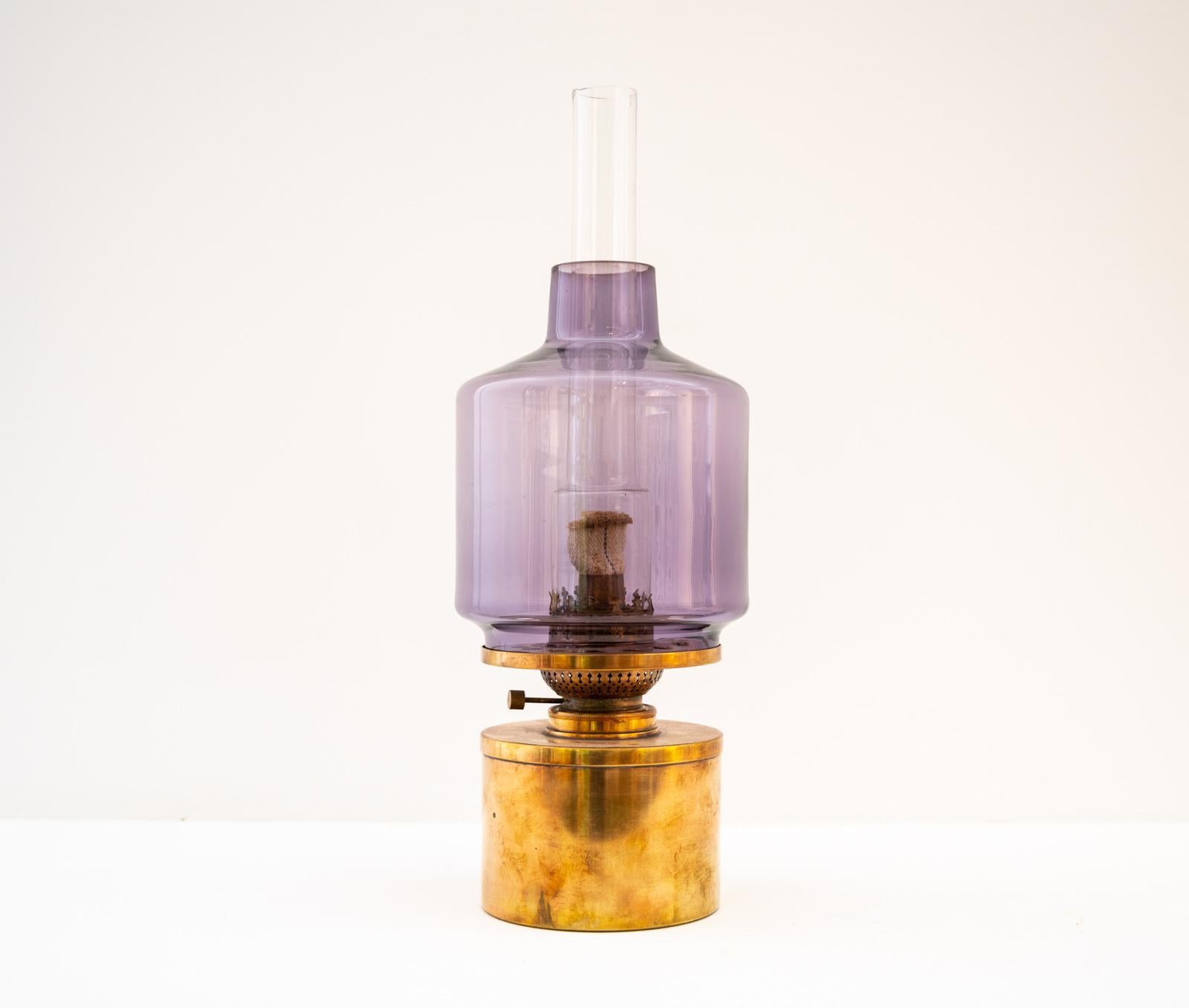 A kerosene/oil lamp model L-47 designed by Hans-Agne Jakobsson and produced by Hans-Agne Jakobsson in Markaryd, Sweden.