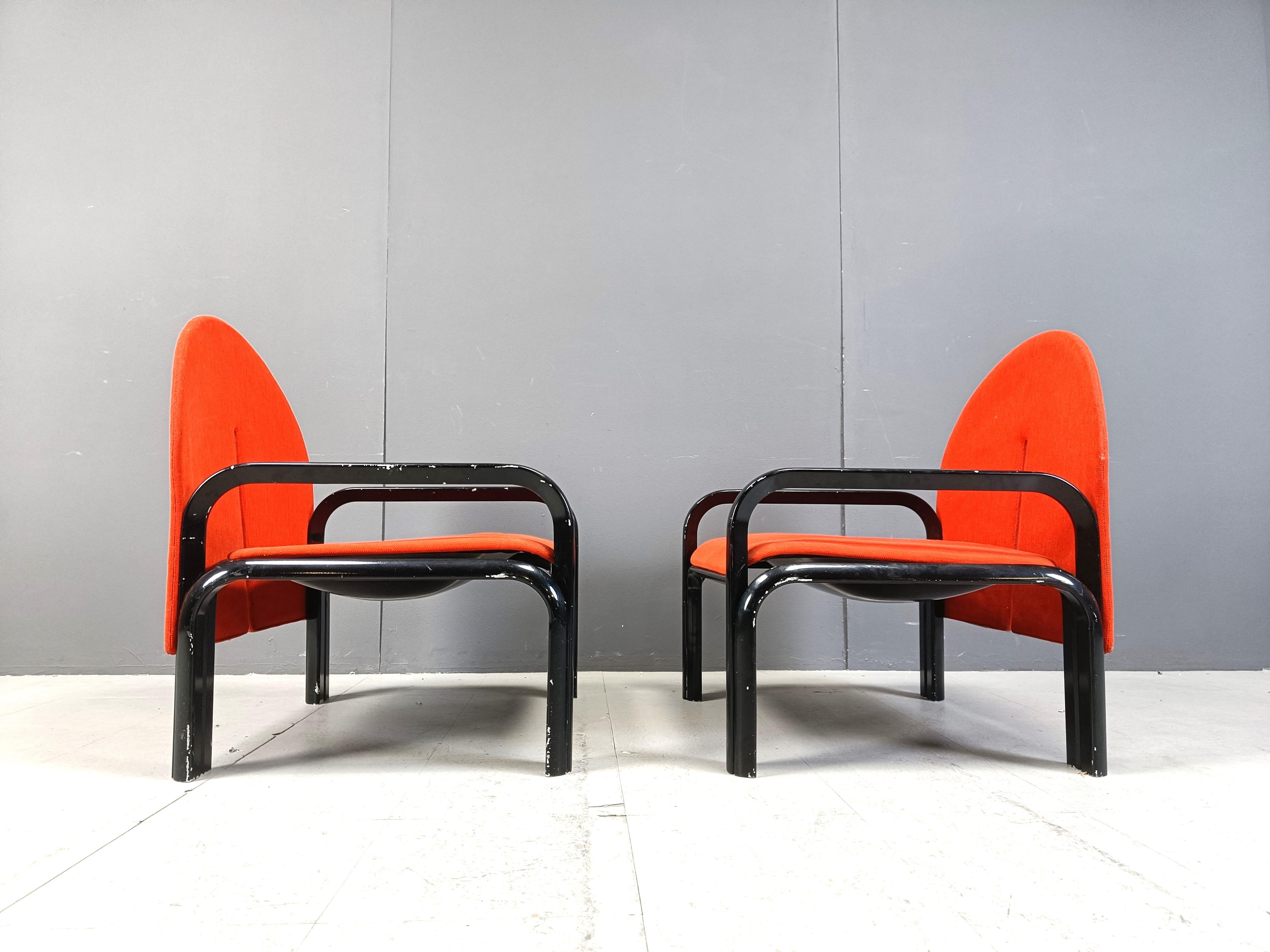 Metallo Coppia di poltrone L54 di Gae Aulenti per Knoll in vendita