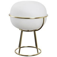 L88 Table Lamp in Opal Glass and Brass