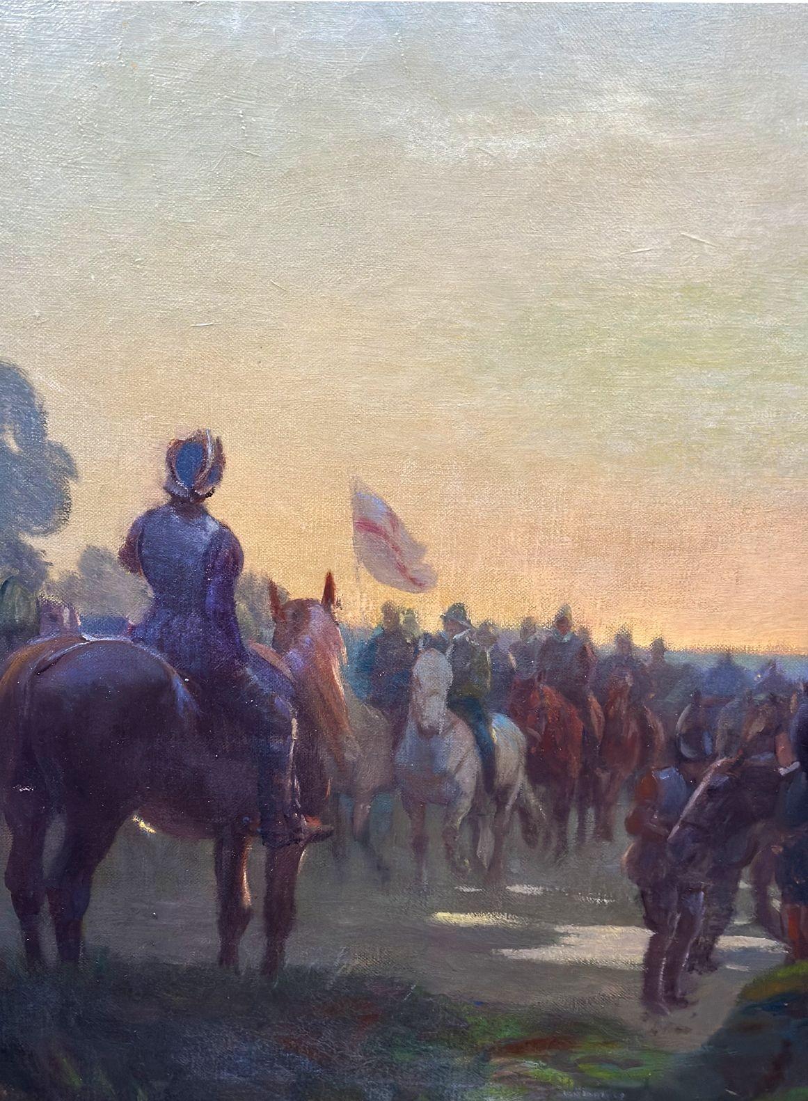 « La Armada », huile sur toile de F. Stonelake RWA Bon état - En vente à Los Angeles, CA