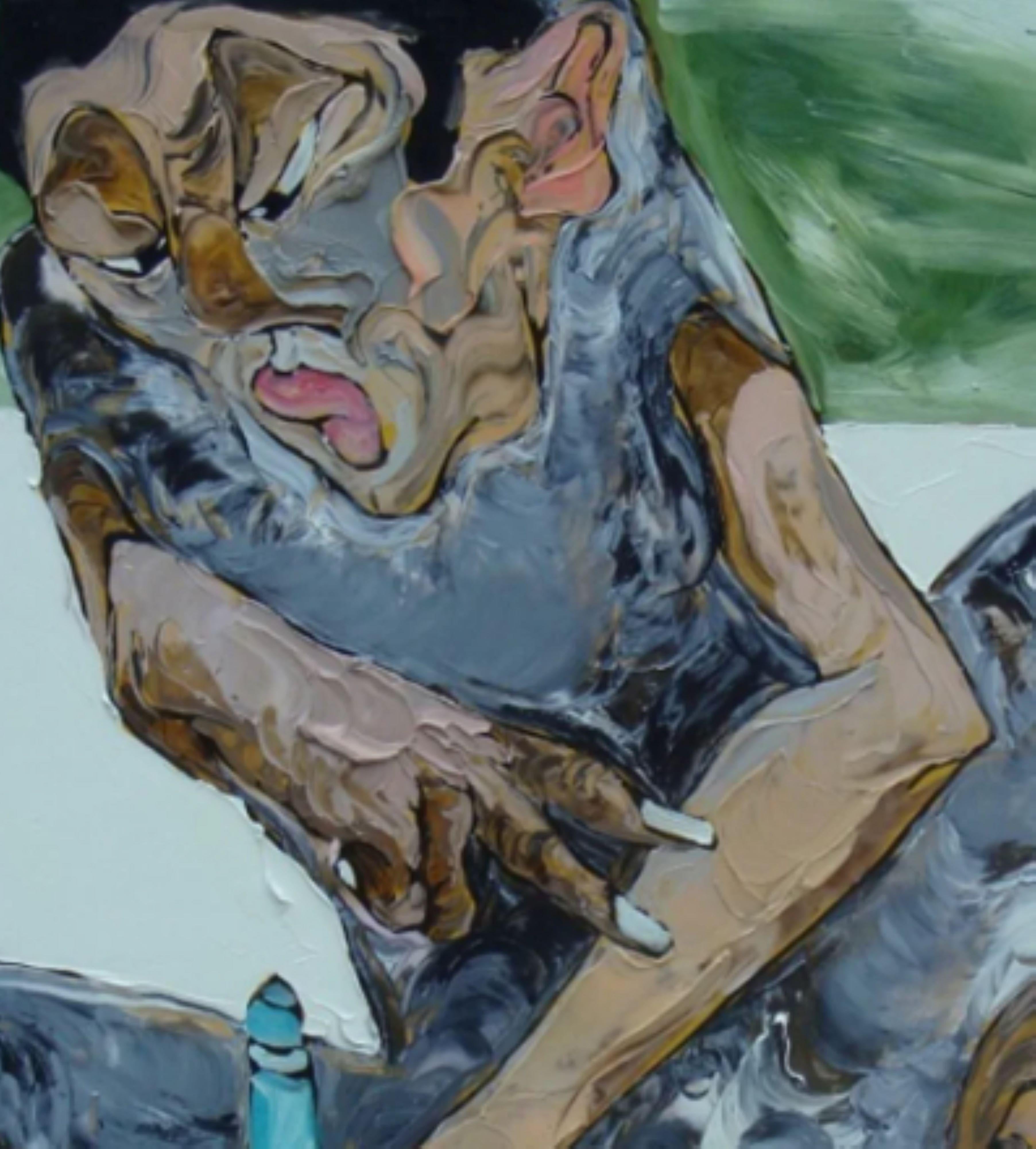 Emotivo - Figurative Painting Grigio di La Ba Quan