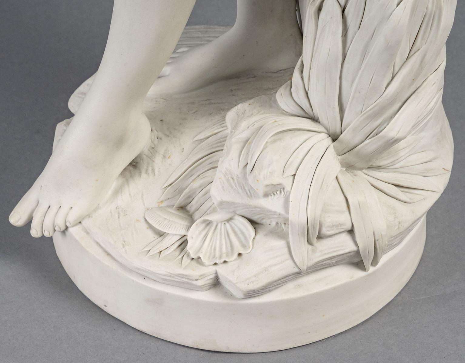 La baigneuse in biscuit by Étienne Maurice Falconet In Good Condition In Saint-Ouen, FR