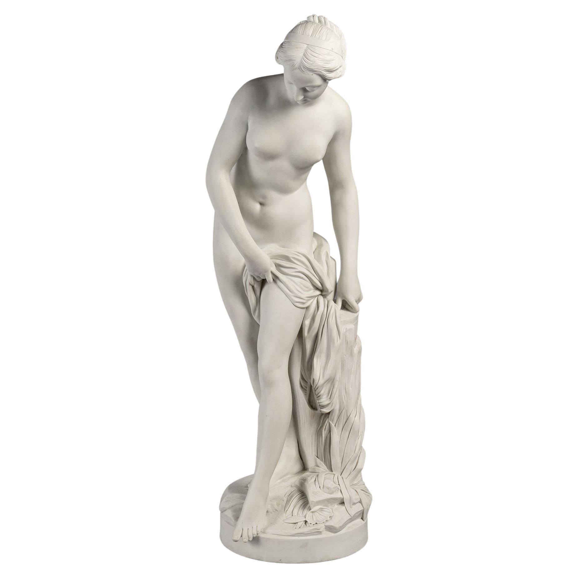 La baigneuse in biscuit by Étienne Maurice Falconet