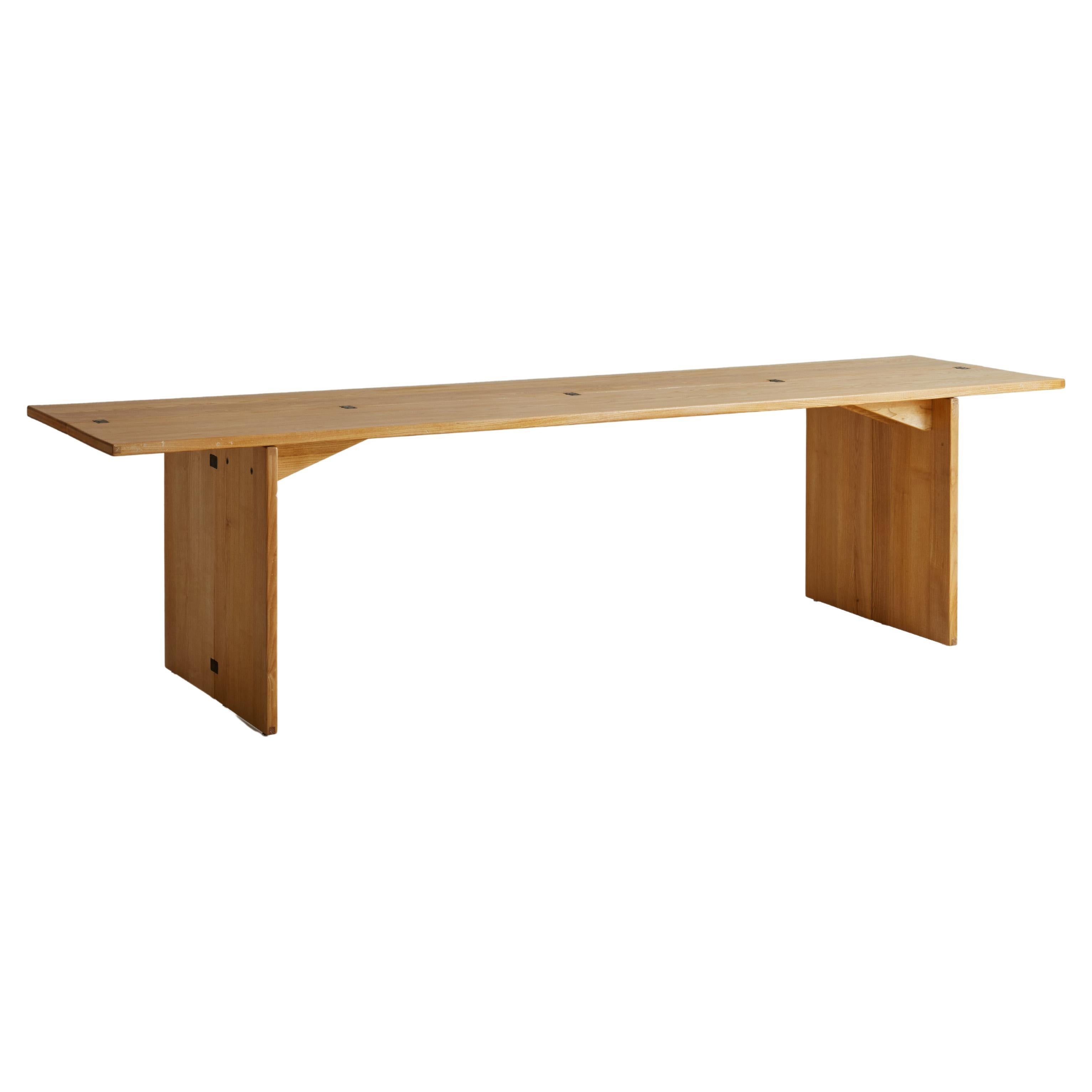 'La Barca' Foldable Ash Wood Console by Piero De Martini for Cassina, 1975 For Sale