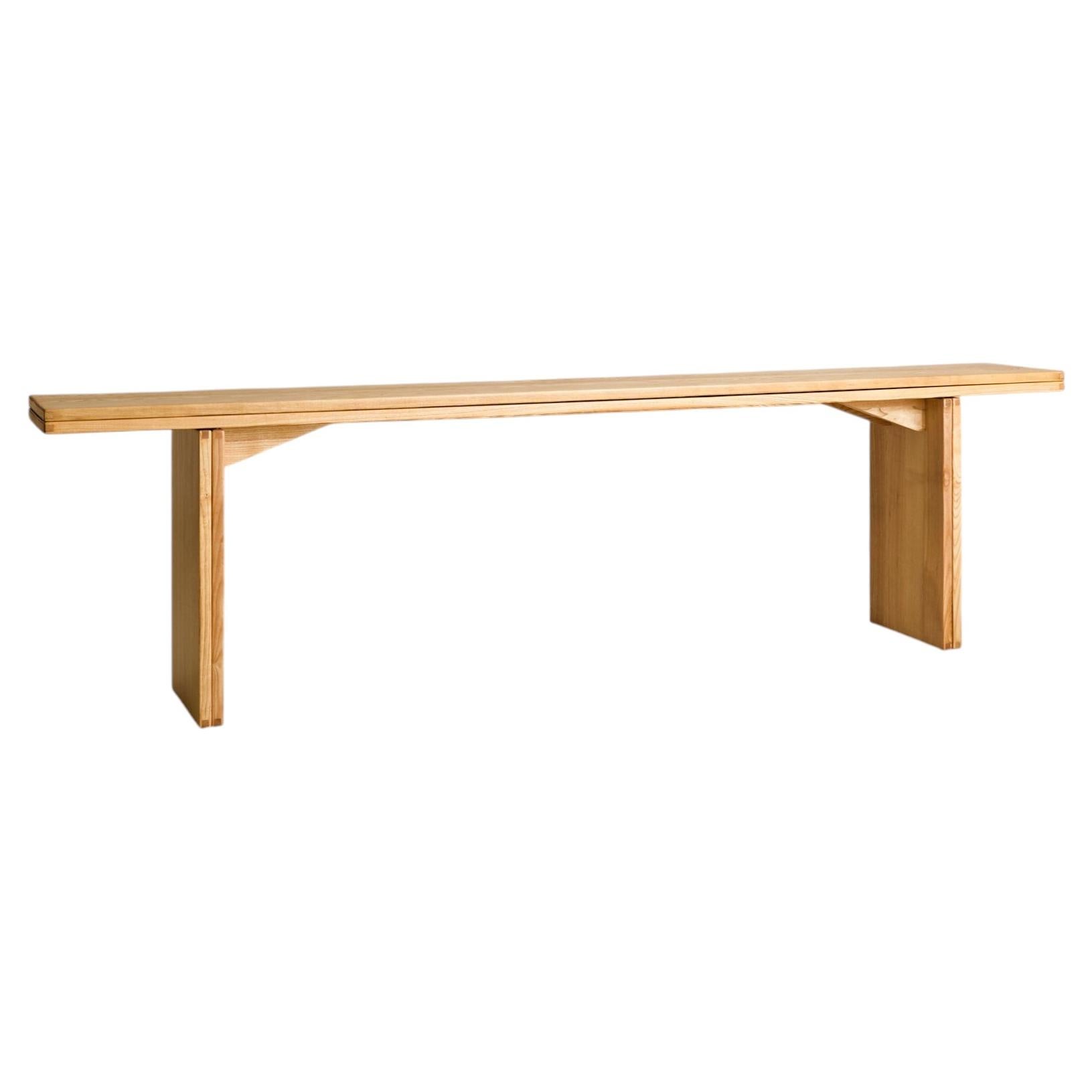 'La Barca' Foldable Ash Wood Console by Piero De Martini for Cassina, 1975