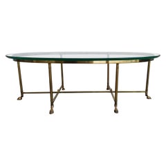 La Barge Brass & Glass Coffee Table