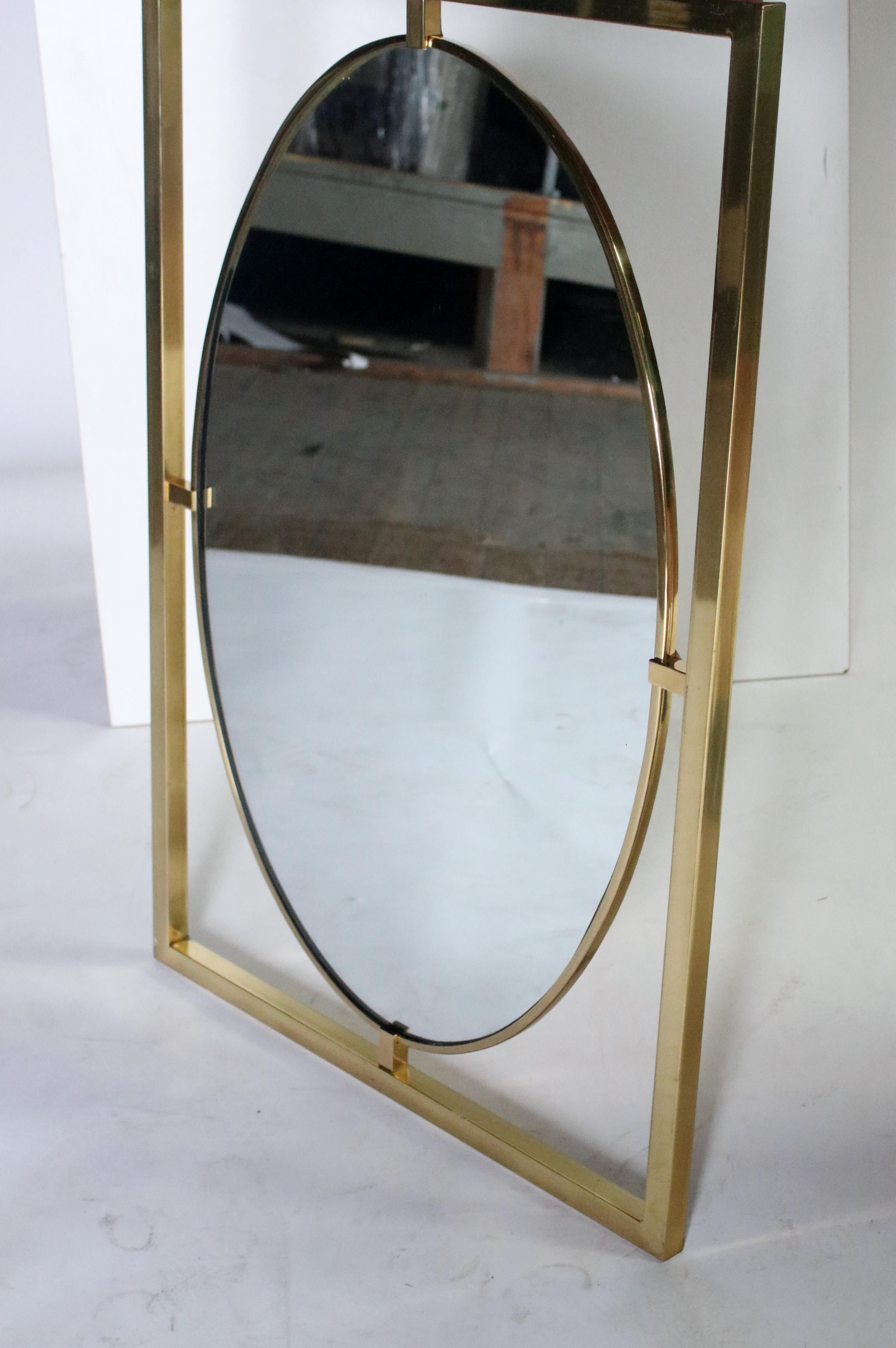 American La Barge Brass Mirror