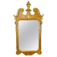 La Barge Burl and Gilt GeorgianStyle Mirror, Italy