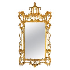 La Barge Chinese Chippendale Style Chinoiserie Pagoda Mirror Giltwood Finish
