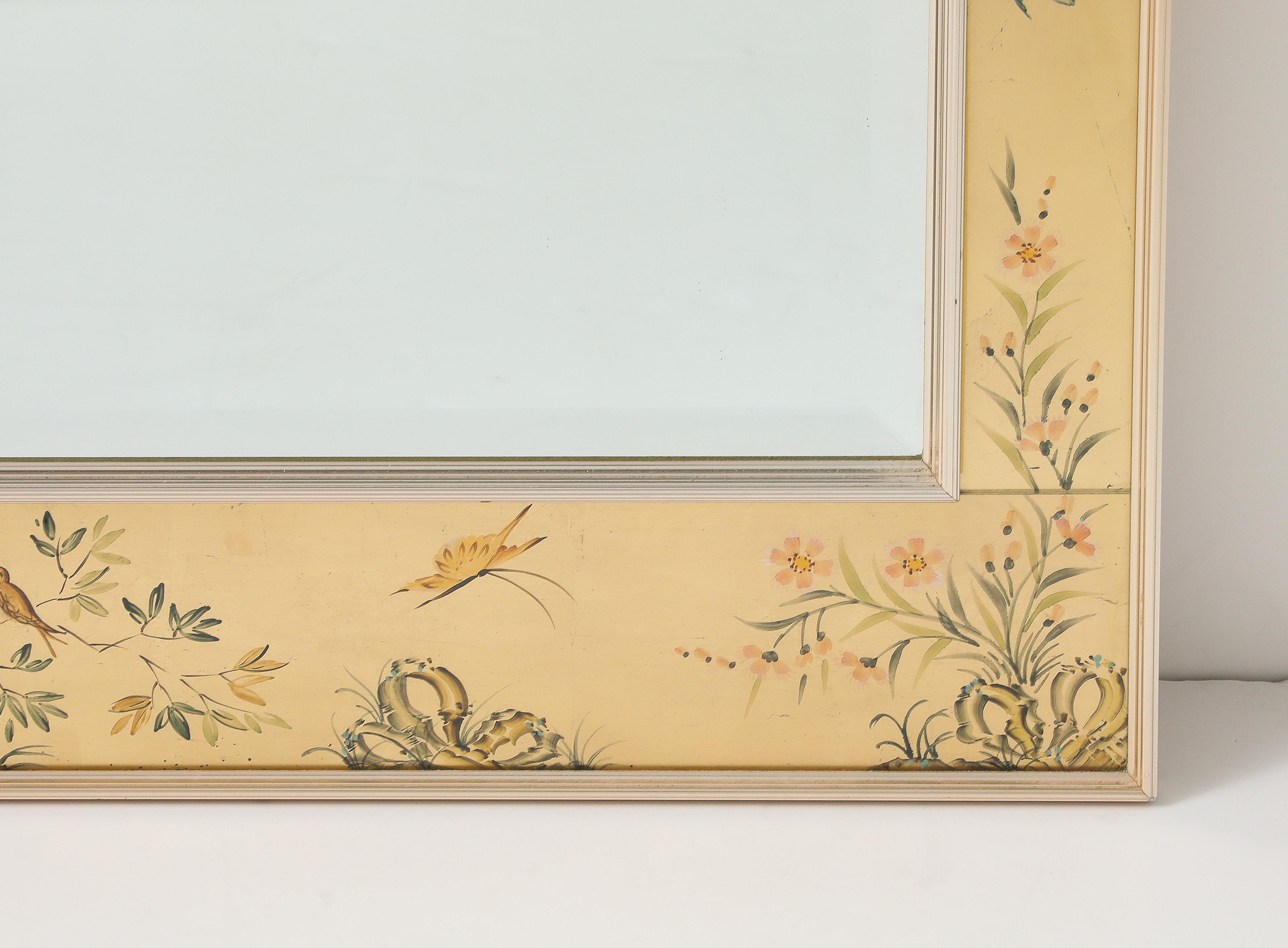 La Barge Chinoiserie Gold Leaf, Eglomise Mirror 5