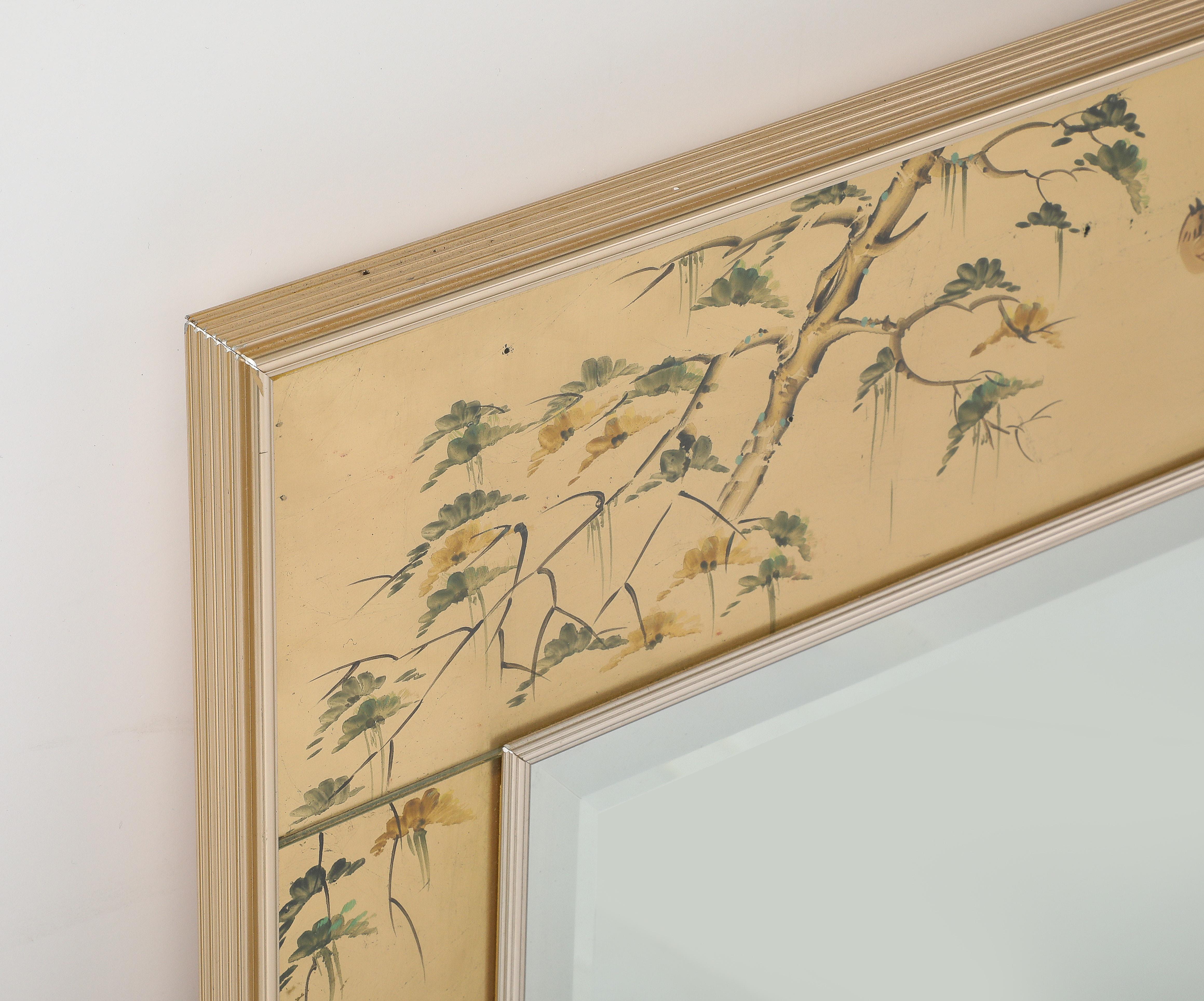 La Barge Chinoiserie Gold Leaf, Eglomise Mirror 6