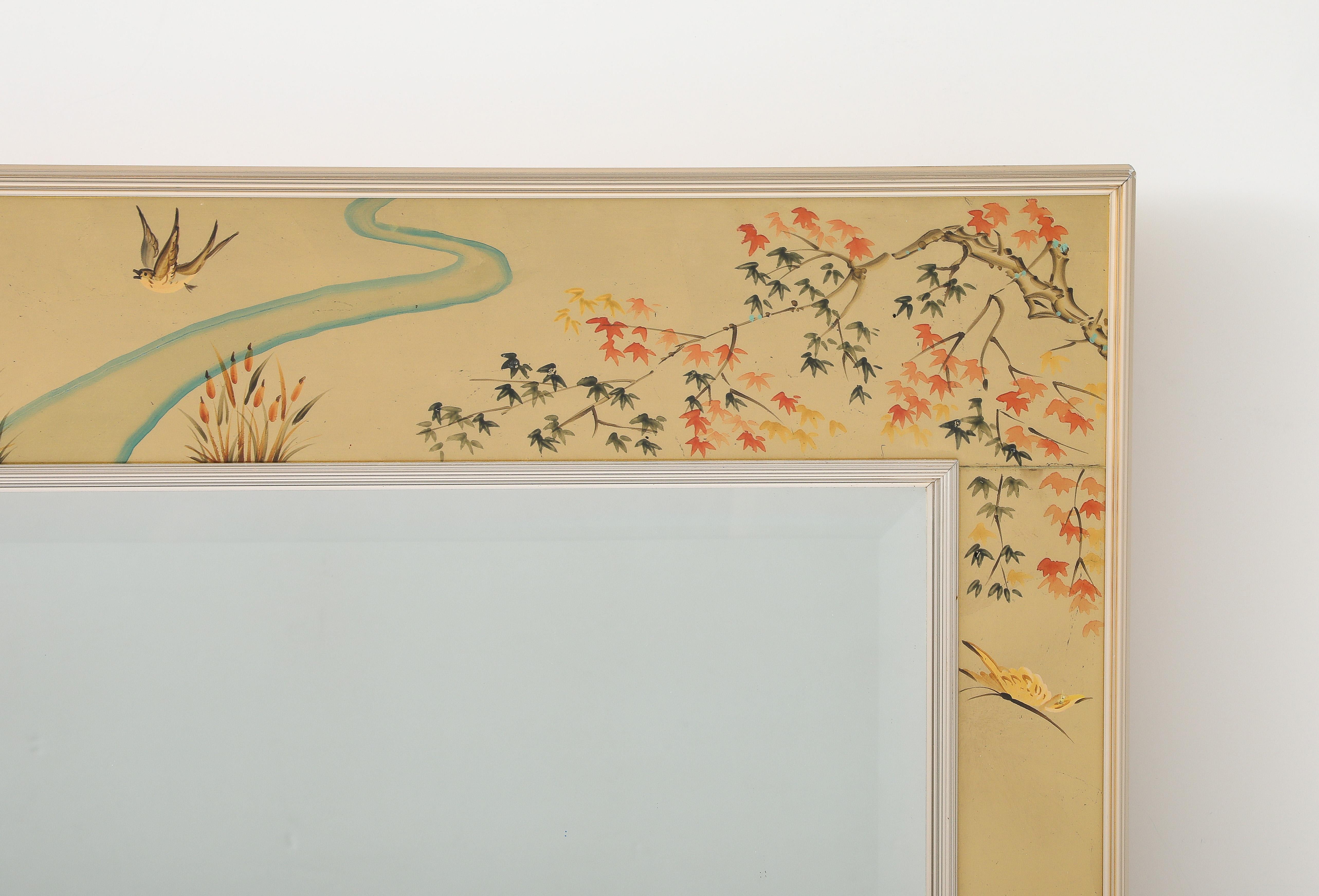 La Barge Chinoiserie Gold Leaf, Eglomise Mirror 2