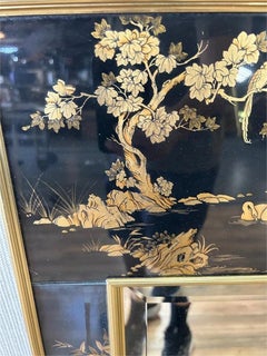 La Barge Chinoiserie Reverse Painted Mirror