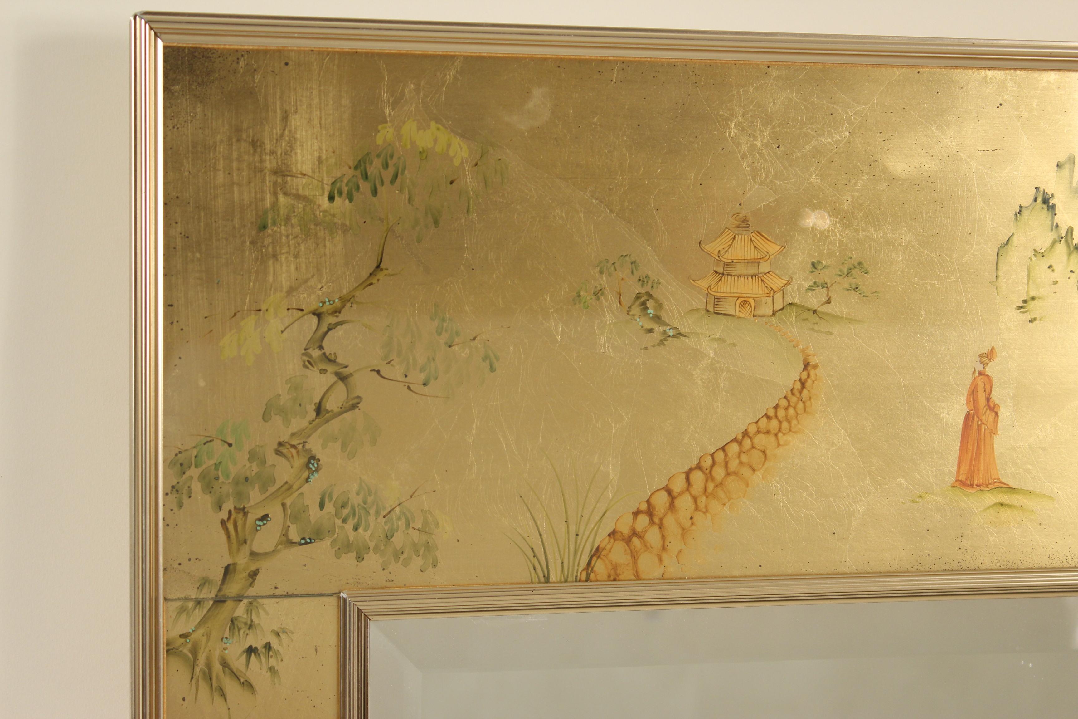 Late 20th Century La Barge Chinoiserie Style Mirror