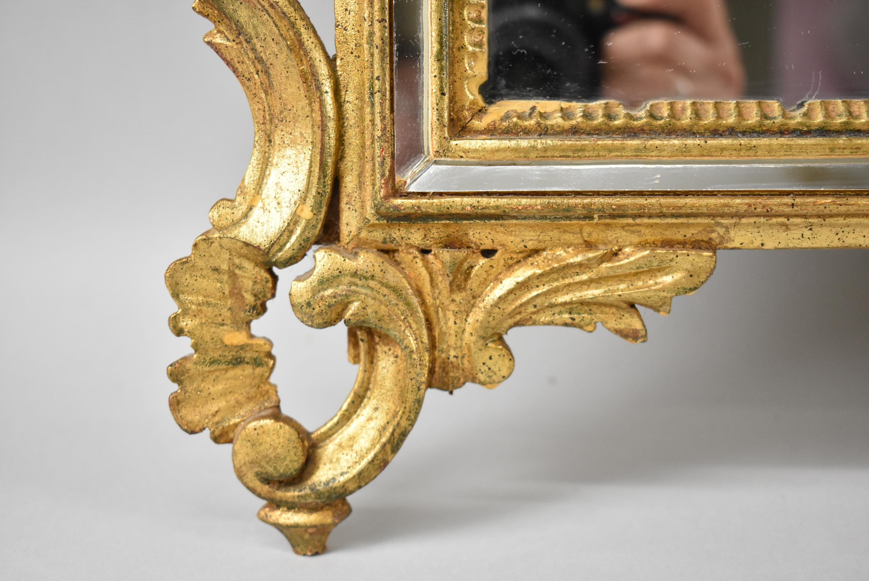 gold floral mirror