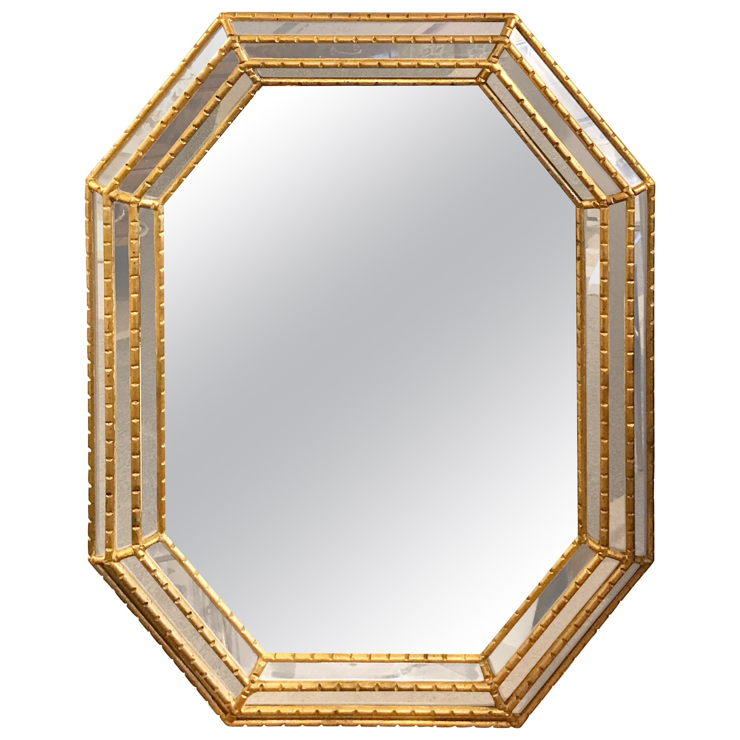 La Barge Giltwood Octagon Mirror For Sale