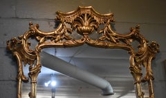 La Barge Gold Giltwood Mirror Chinese Chippendale Style, Italy