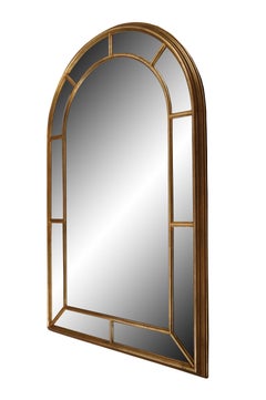 La Barge Italian Hollywood Regency Arched Palladian Wall Vanity Mirror 43"
