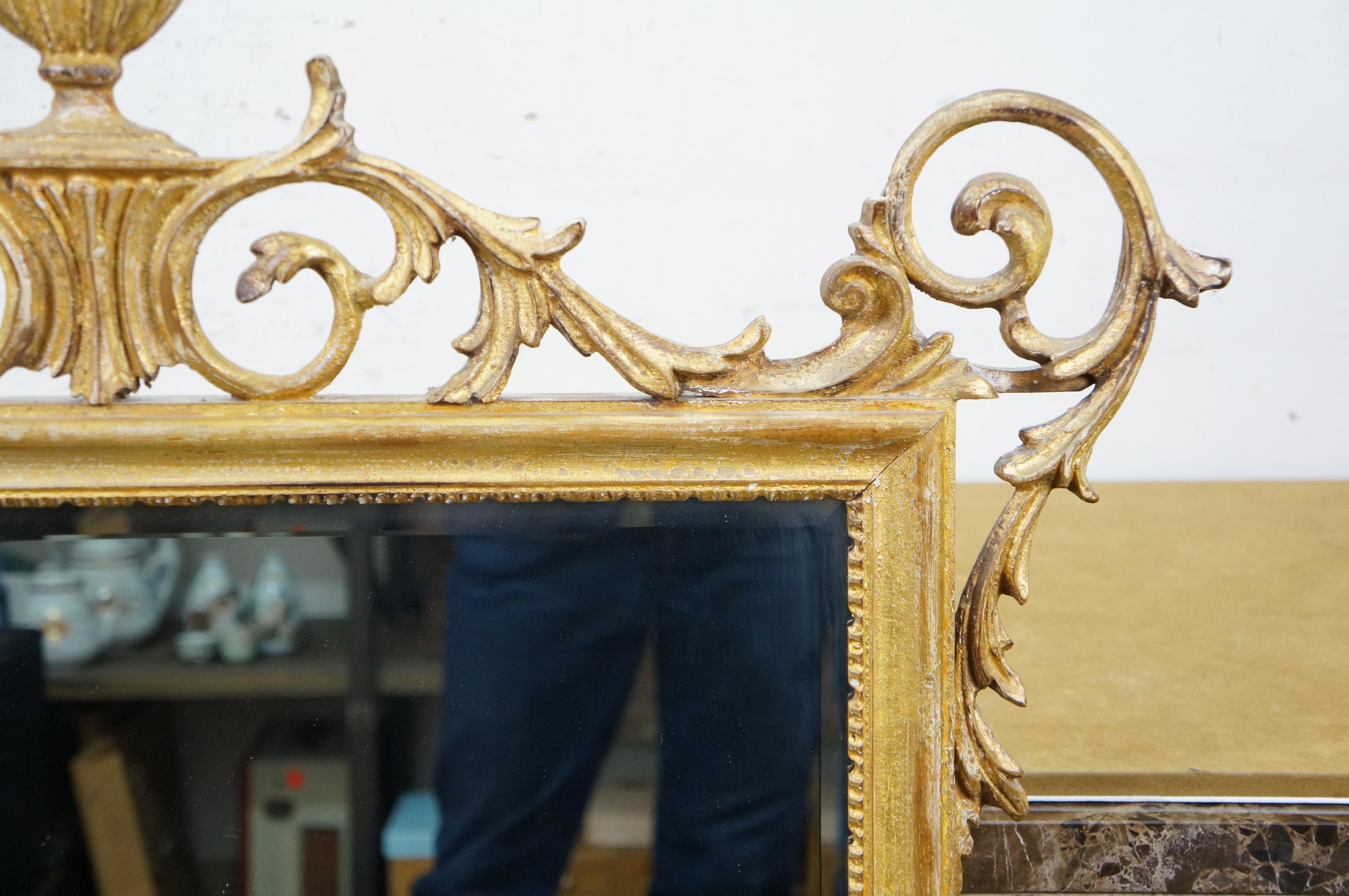 20th Century La Barge Italian Neoclassical Hollywood Regency Giltwood Vanity Mirror 32