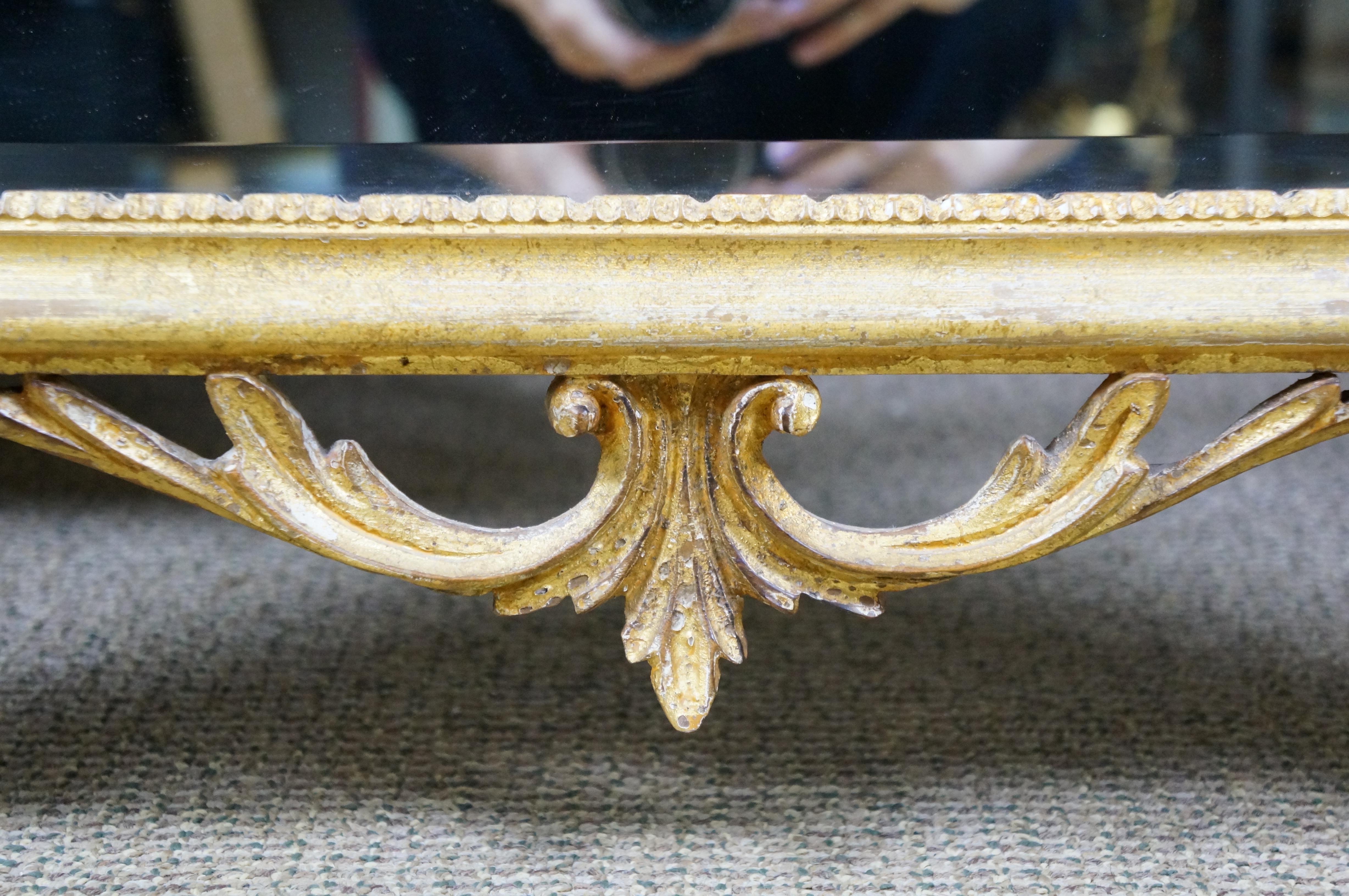 La Barge Italian Neoclassical Hollywood Regency Giltwood Vanity Mirror 32