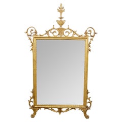 La Barge Italian Neoclassical Hollywood Regency Giltwood Vanity Mirror 32"