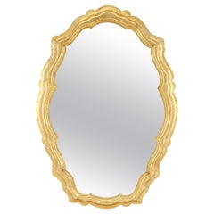 La Barge Large 33x48 Shield Shape Gold Leaf Gilt Wall Mirror MINT