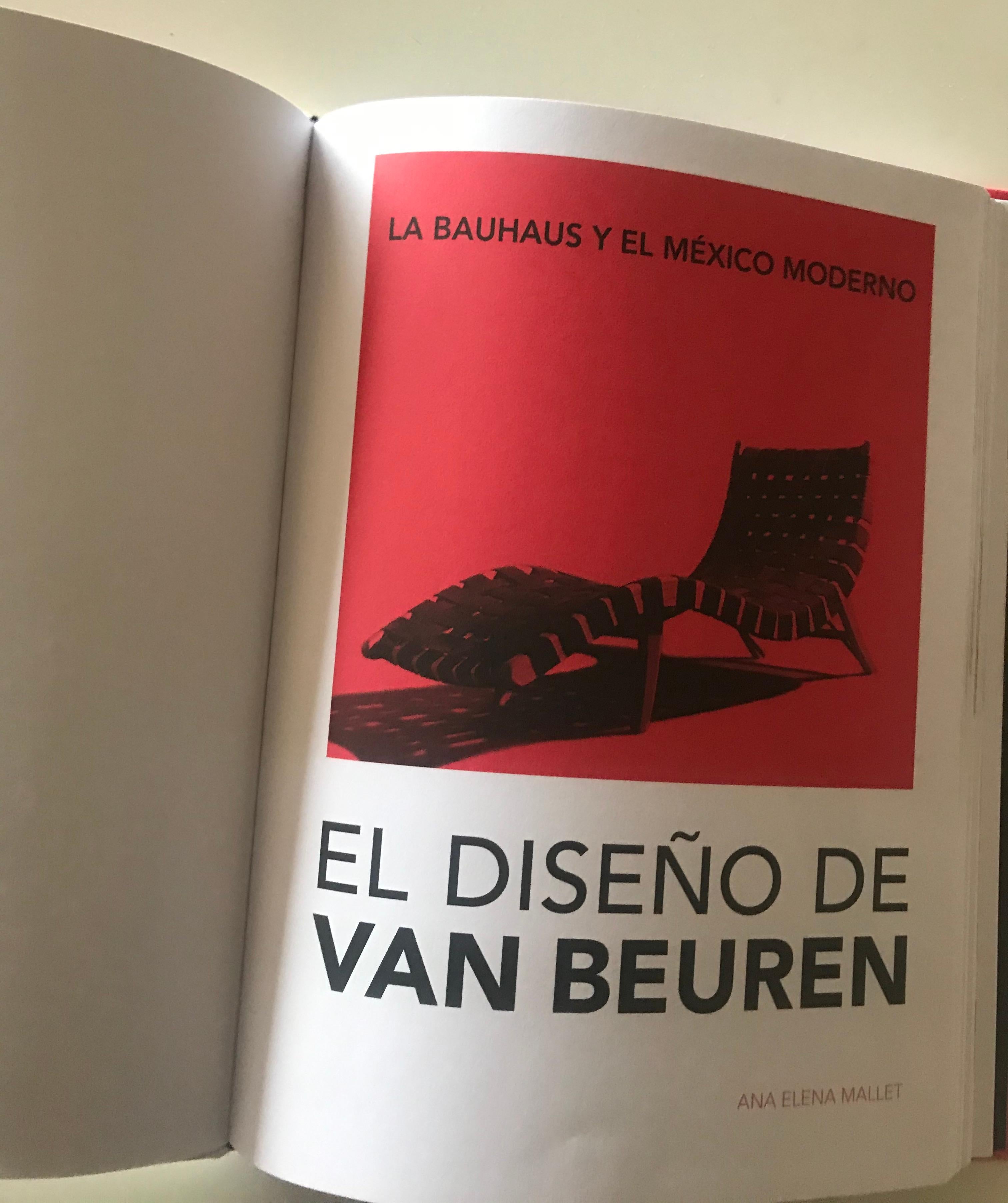 Mid-Century Modern La Bauhaus y el México Moderno, EL Diseño de Van beuren Book by Ana Elena Mallet For Sale