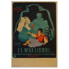 La Belle et la Bete / Beauty and The Beast, Unframed Poster, 1946