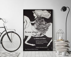 La Belle et la Bete c1960s German A1 Film Poster, Isolde Baumgart