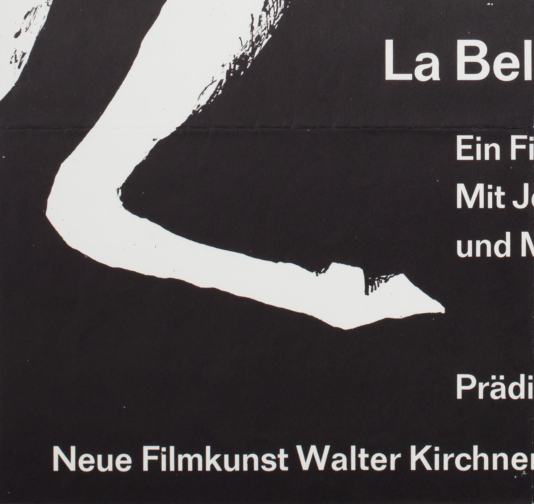 La Belle et la Bete ca. 1960er Jahre Deutsches A1-Filmplakat, Isolde Baumgart im Angebot 2