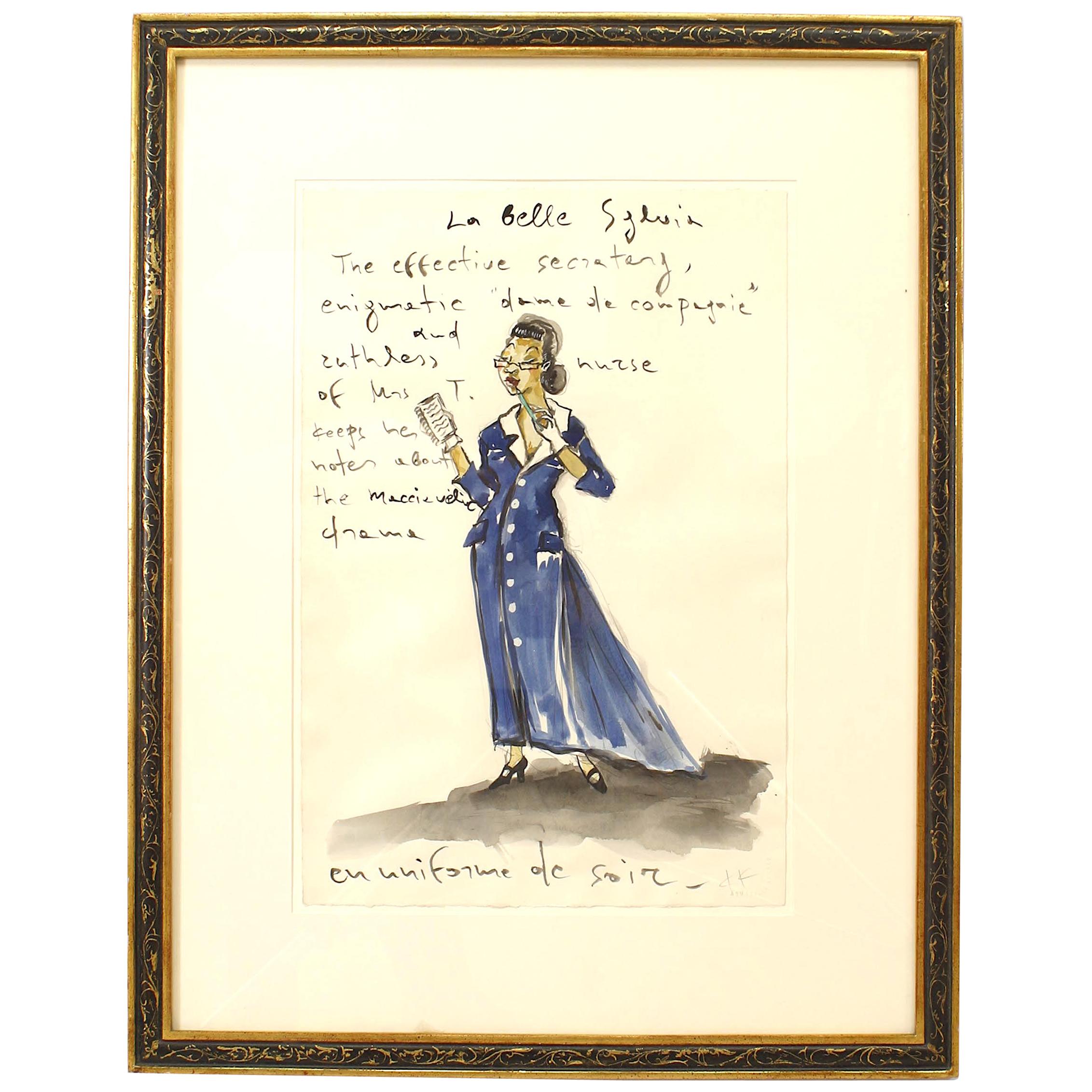 "La Belle Sylvia" circa 1990 Signed Konstantin Kakanias For Sale