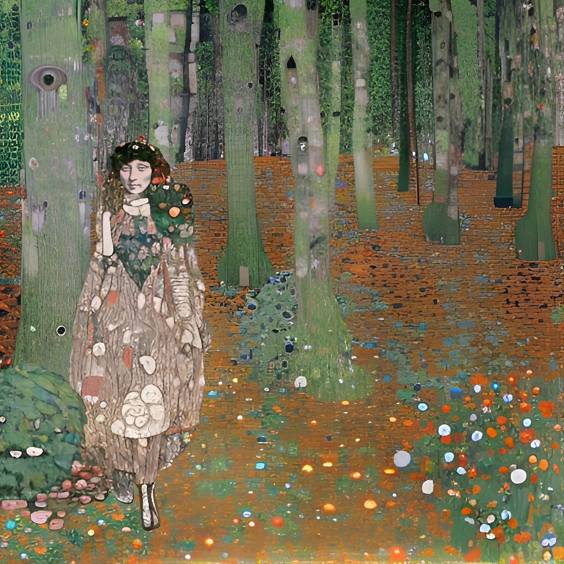 Round Ostrich - Painting by La Bendecida