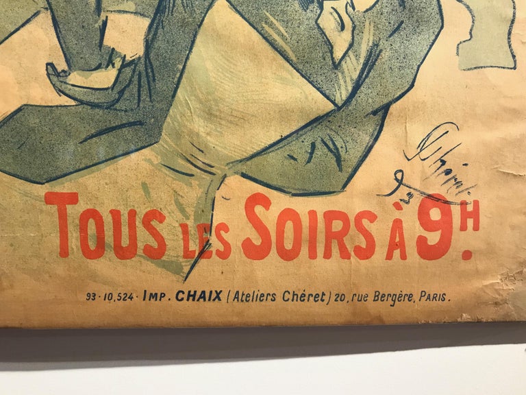 ‘La Bodinière,’ Théatre de La Tour Eiffel, original Art Nouveau poster For Sale 5