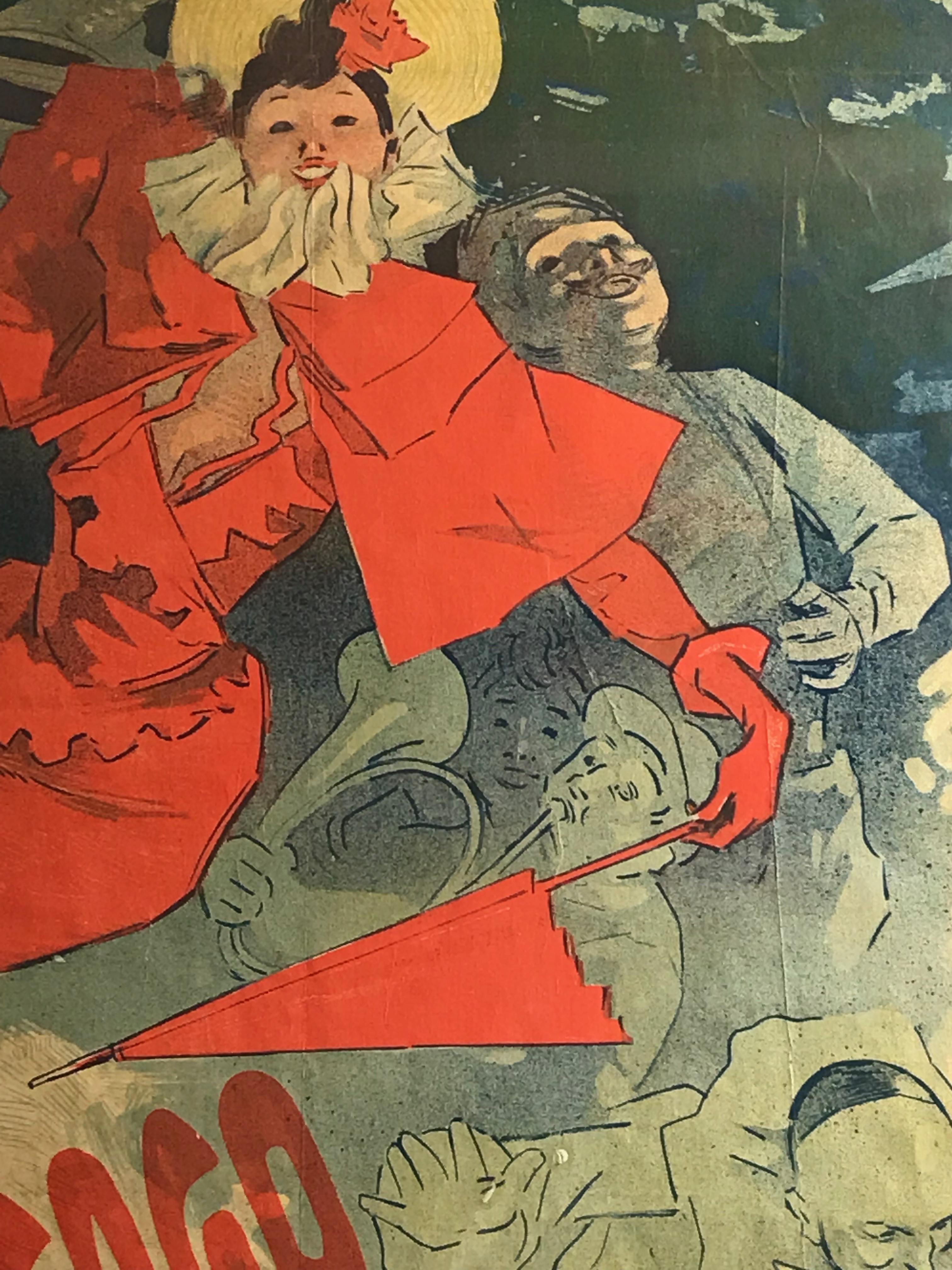 ‘La Bodinière, ’ Théatre de La Tour Eiffel, original Art Nouveau poster For Sale 3