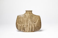 La Borne 20th century design modern brown and grey ceramic vase 1970