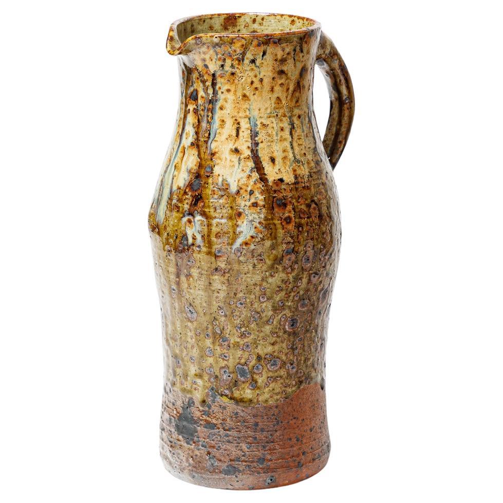 La Borne diseño del siglo XX jarra de cerámica de color Robert Heraud 1947 única