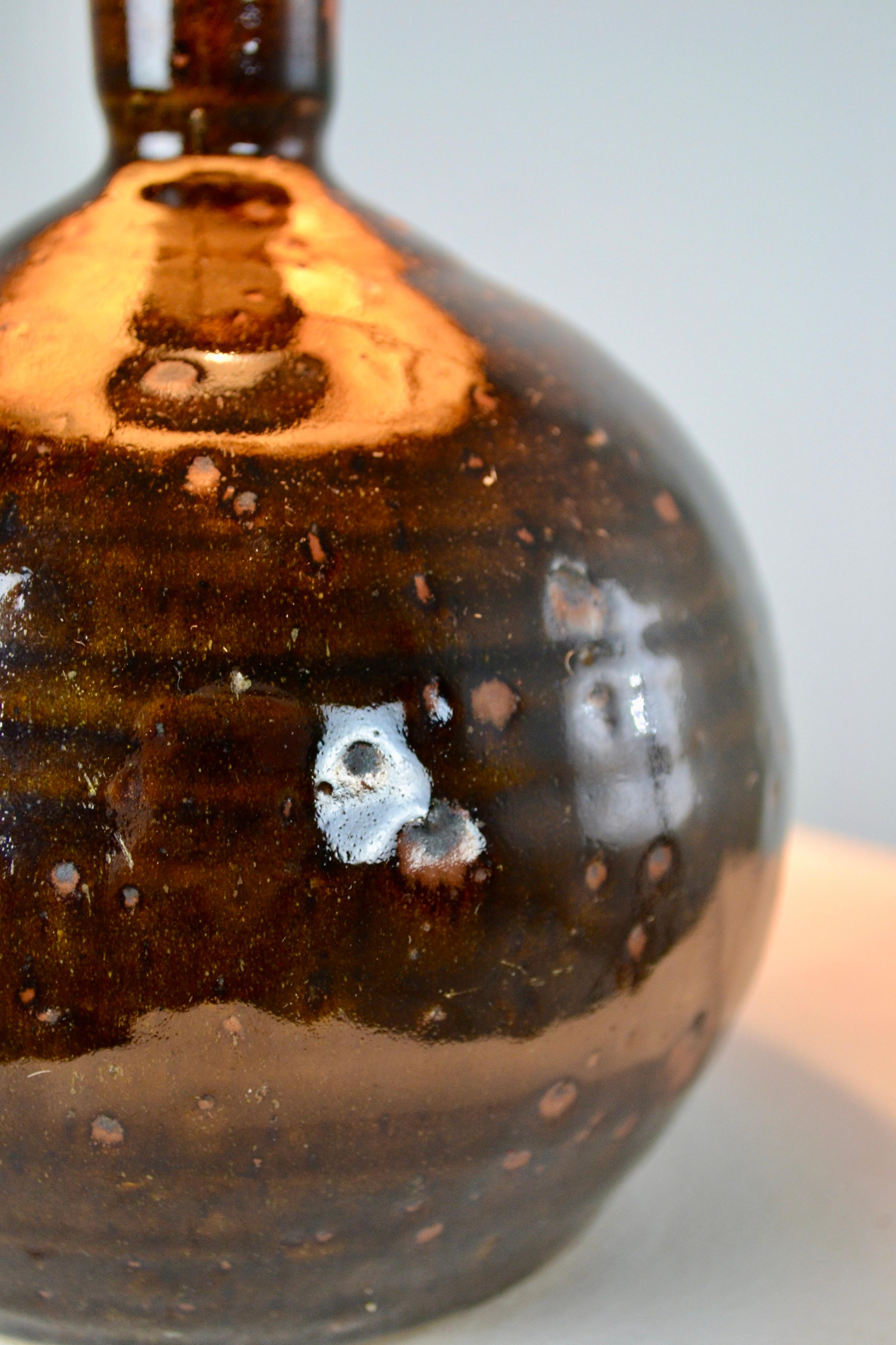 Fin du 20e siècle La Borne Lampe de table en céramique grise du 20e siècle, 1970 - Guy Baudat