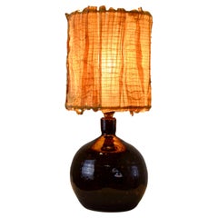 La Borne Lampe de table en céramique grise du 20e siècle, 1970 - Guy Baudat