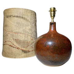 Lampada da tavolo in ceramica francese La Borne, 1975