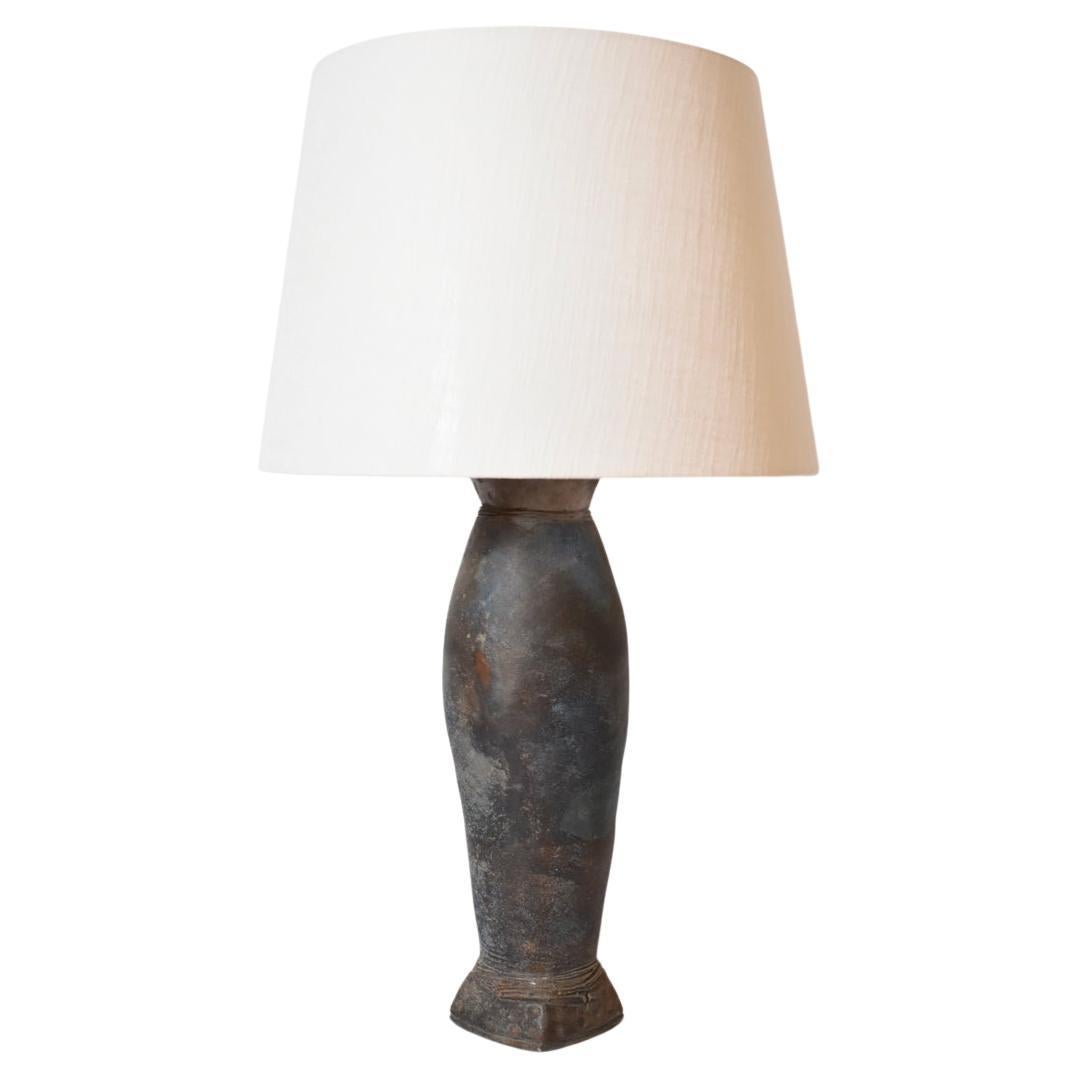 La Borne large stoneware oblong lamp , 1970s.