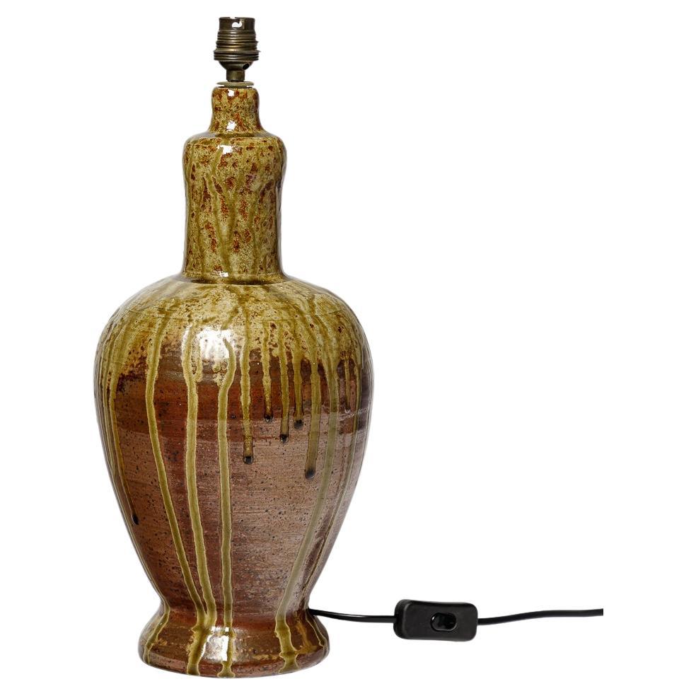 La Borne lampada da tavolo in ceramica del XX secolo fatta a mano, unica nel suo genere, con cottura a legna, 1970 design in vendita