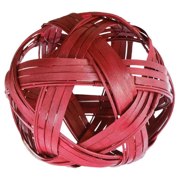 La Boule - Pendant Lamp Rattan Organic Big Size, colors For Sale at 1stDibs