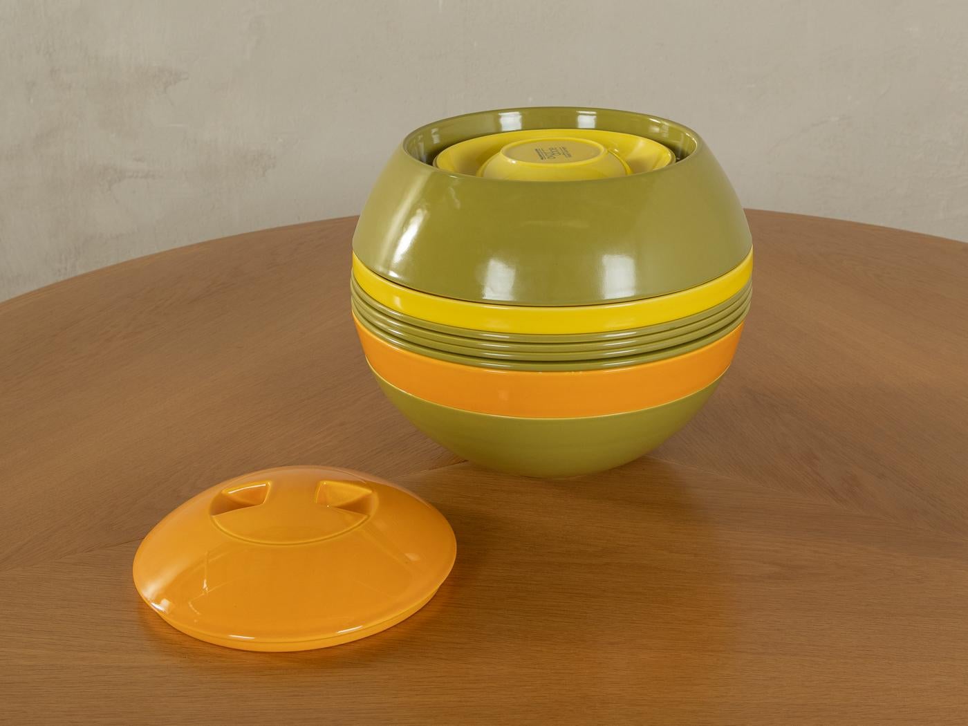 Modulares Tischgeschirr „LA BOULE“ aus dem Space Age, Villeroy & Boch (Moderne der Mitte des Jahrhunderts)