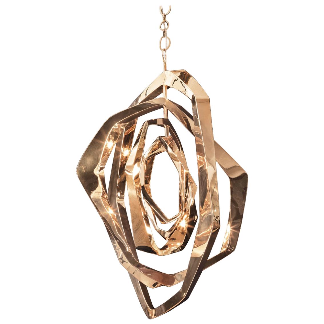 La Cage Chandelier 'Vertical' by Barlas Baylar For Sale